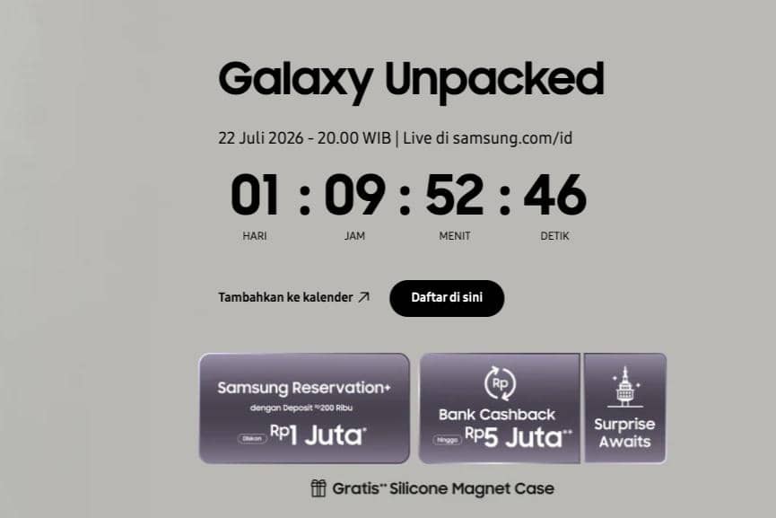 hitung mundur Galaxy Unpacked 2026