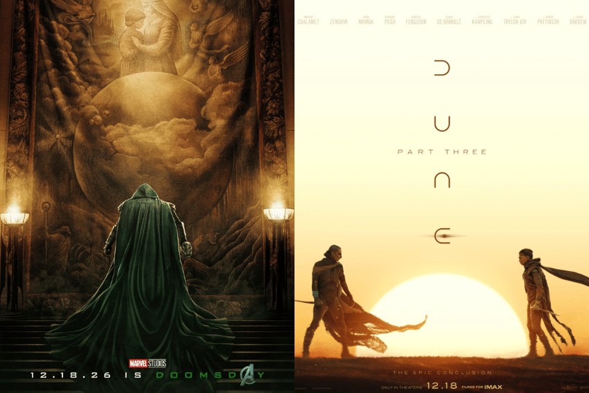 poster Avengers: Doomsday dan Dune: Part Three
