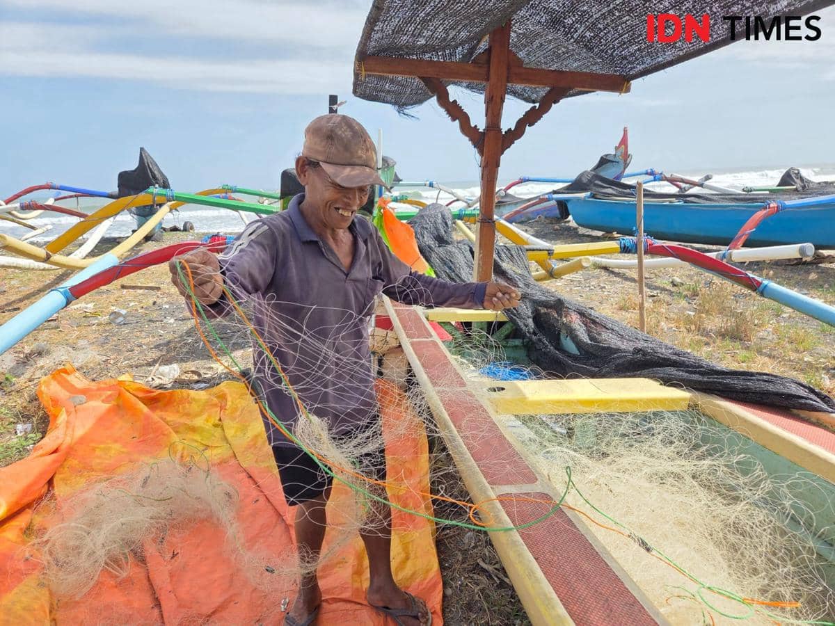 Cuaca Buruk, Nelayan di Tabanan Kehilangan Penghasilan Berhari-Hari