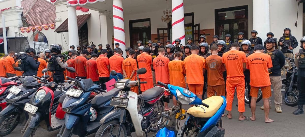 Polisi Ungkap 15 Kasus Kejahatan Jalanan Bandung, 19 Orang Ditangkap