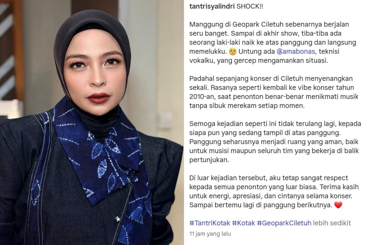 Kronologi Tantri Kotak Dipeluk Orang Tak Dikenal Saat Manggung di Ciletuh