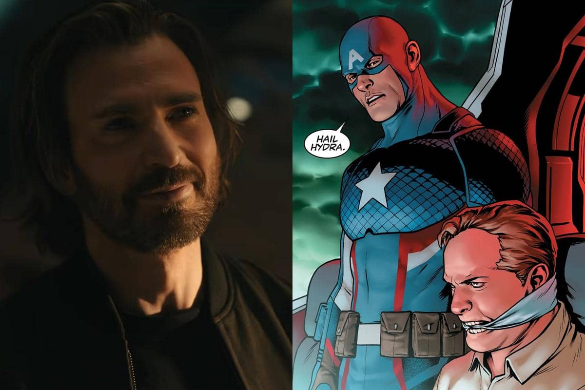 Cuplikan trailer Avengers: Doomsday menampilkan karakter pria berambut panjang dan berjanggut serta ilustrasi Captain America dari komik Marvel.