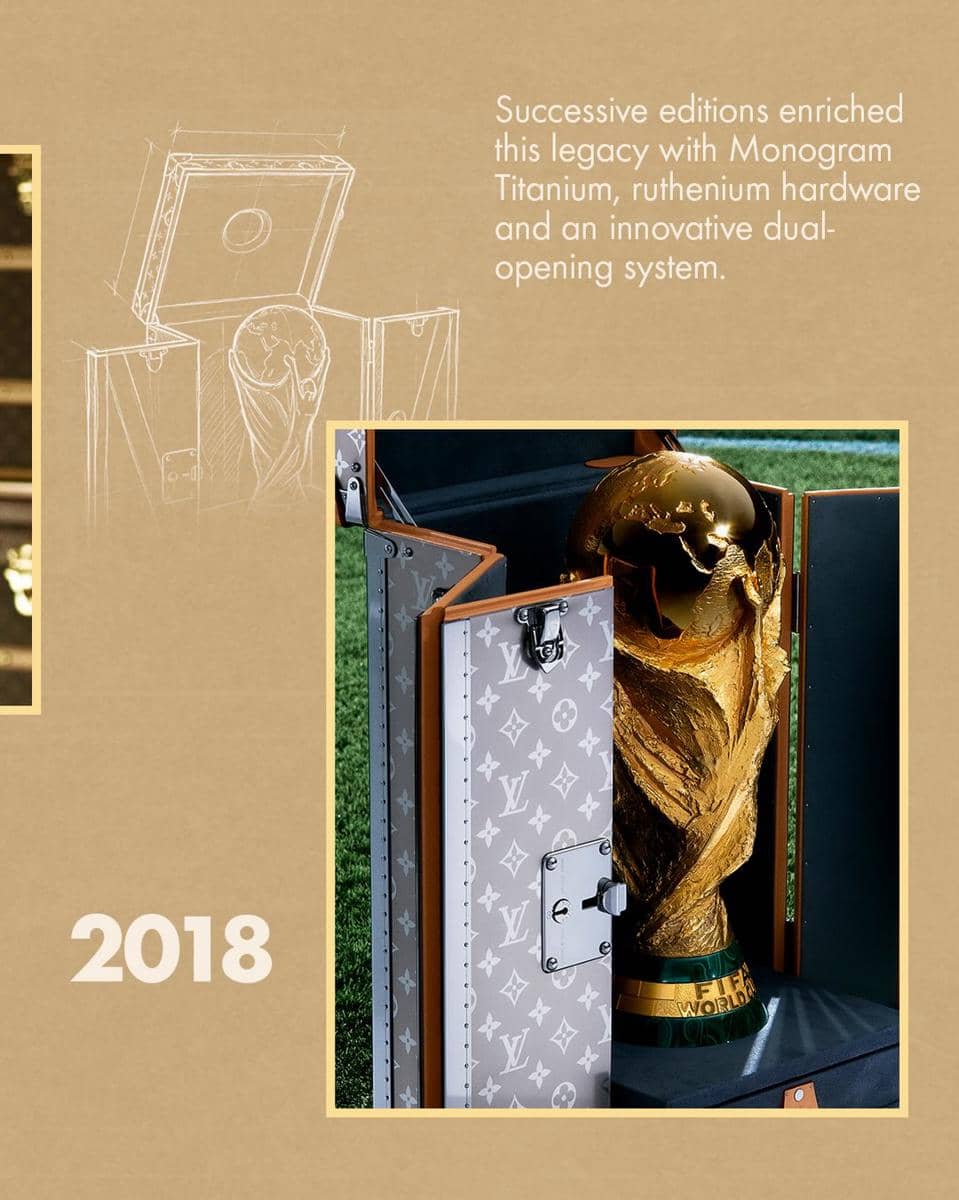 Louis Vuitton Trophy Trunk FIFA World Cup (instagram.com/louisvuitton)