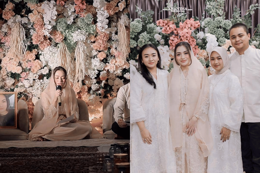 7 Gaya Nathalie Holscher di Pengajian Pranikah, Selangkah Menuju Sah