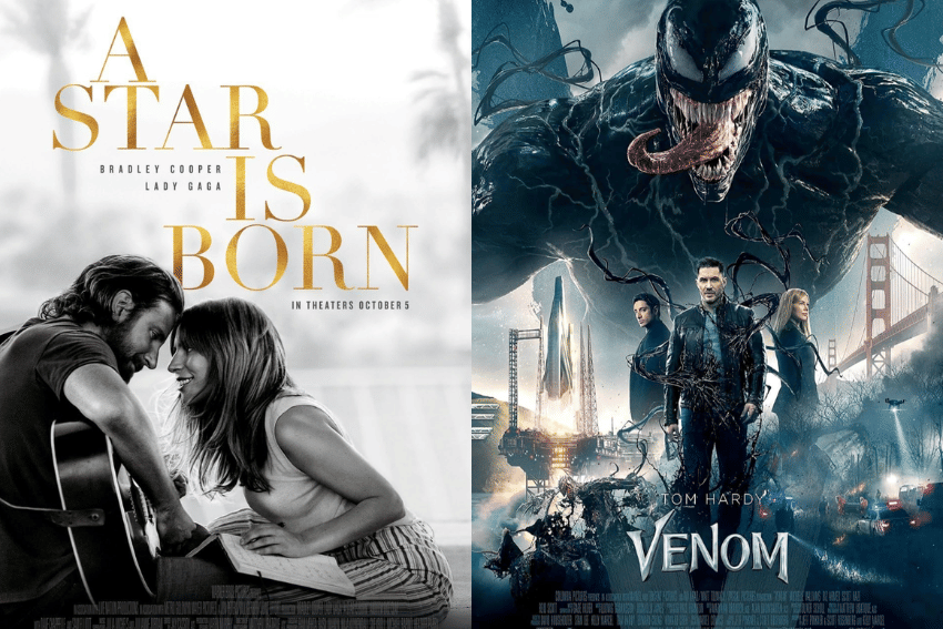 3.pngaposter Venom dan A Star is Born (dok. Sony Pictures/Venom | dok. Warner Bros. Picture/A Star is Born )