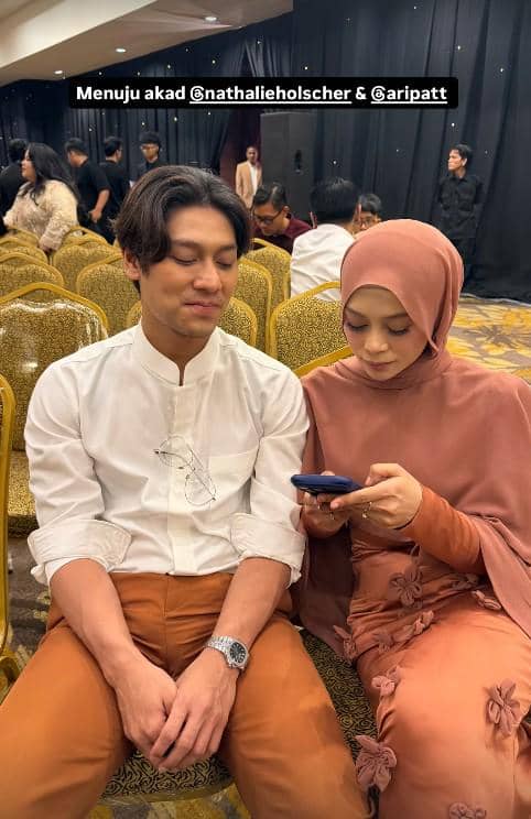 Artis di Akad Pernikahan Nathalie Holshcer dan Aripat (instagram.com/rizkybillar)