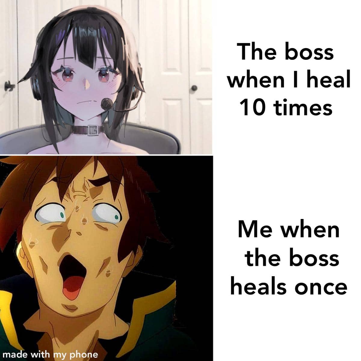 meme anime tentang kepanikan