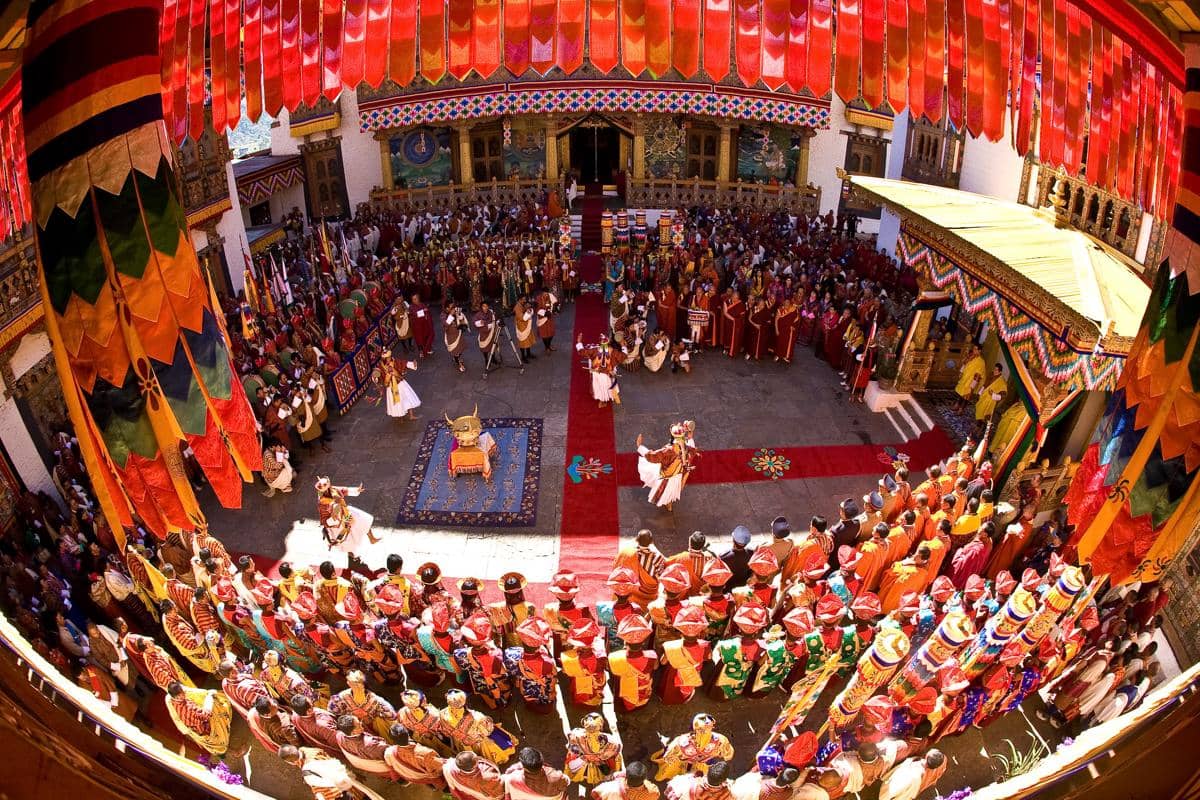 Punakha Dzong masih menjadi lokasi berbagai upacara penting Kerajaan Bhutan