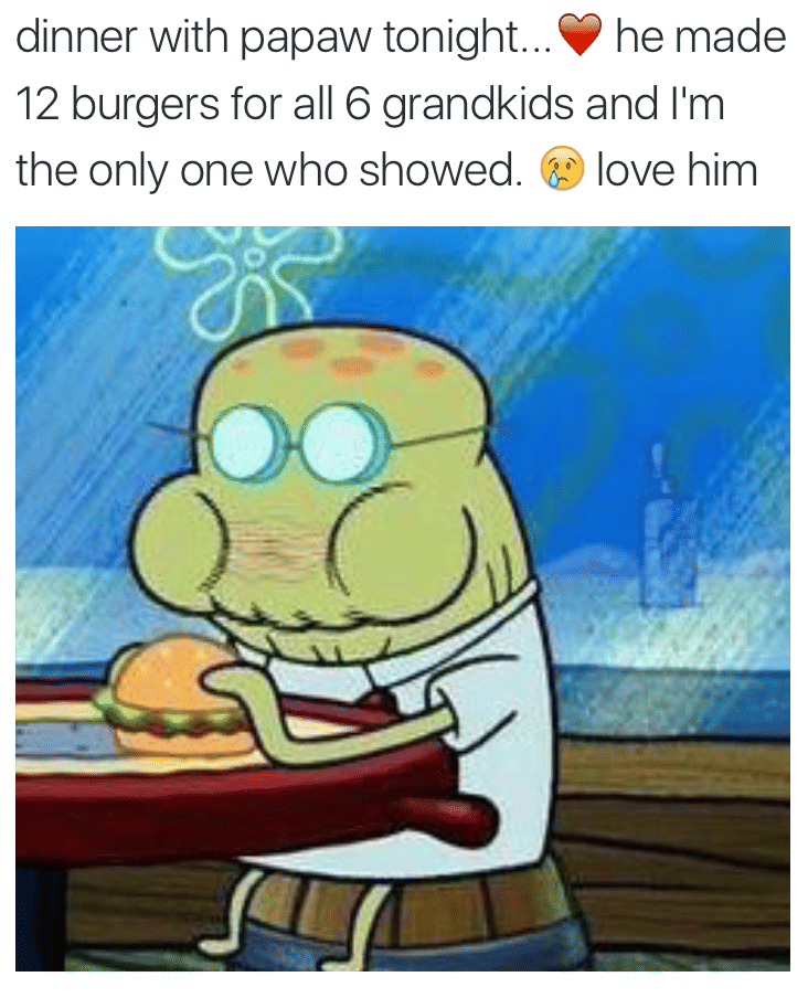 meme orang-orang tua dalam SpongeBob