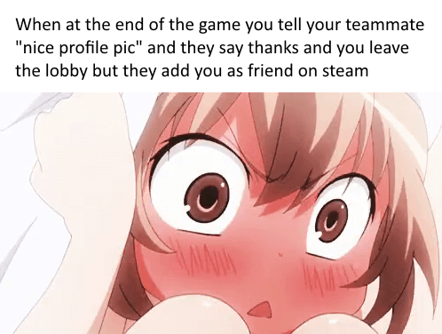 meme anime tentang kepanikan