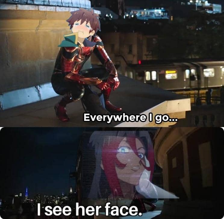 meme anime tentang tekanan batin