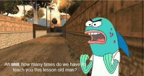 meme orang-orang tua dalam SpongeBob