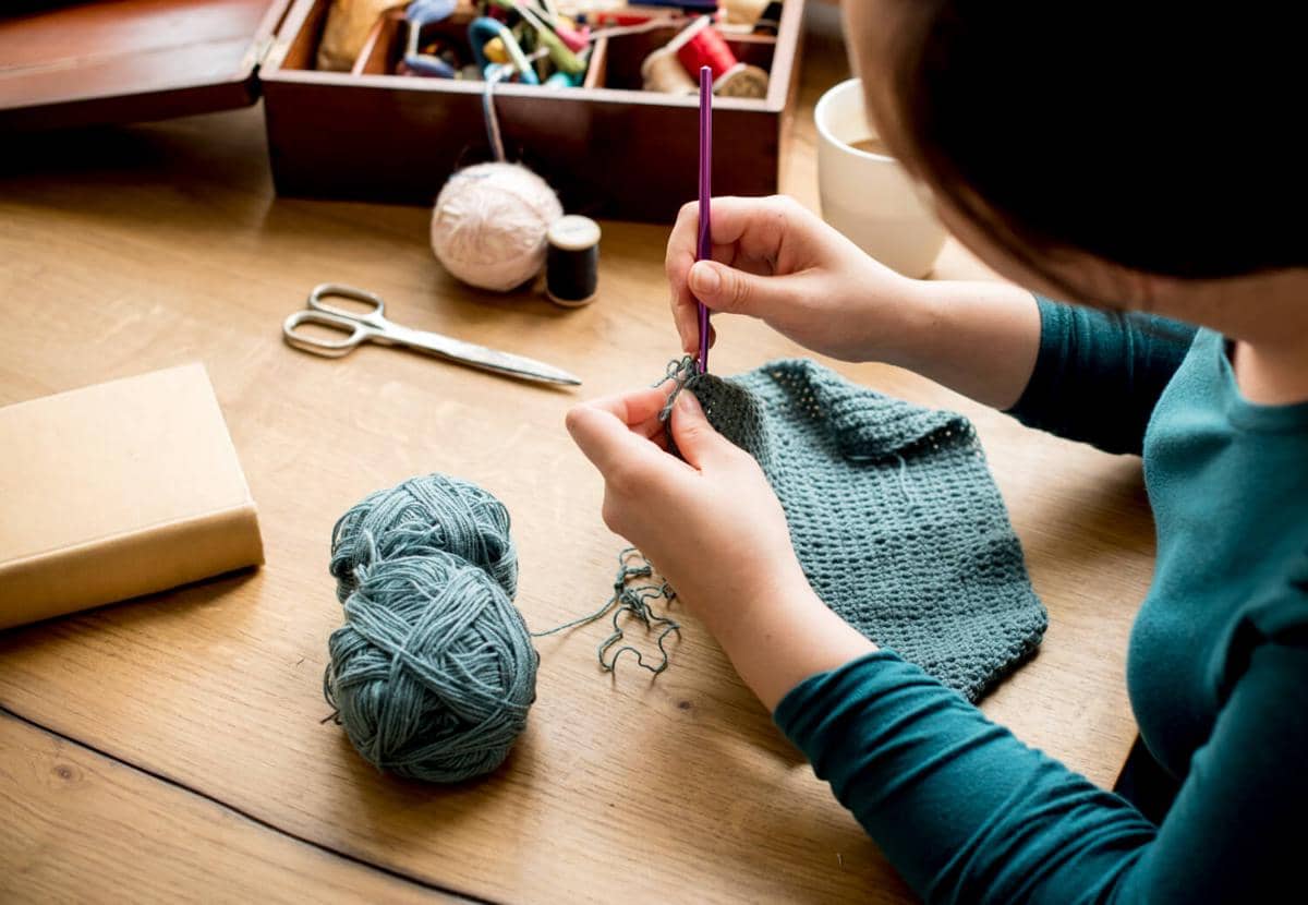 ilustrasi crochet, merajut