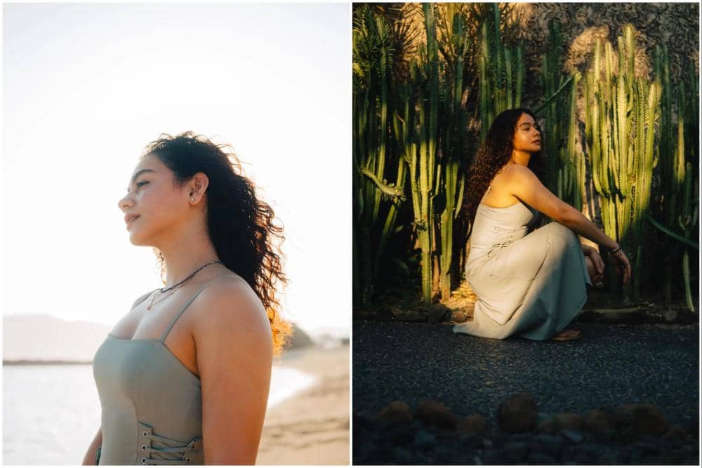 10 Photoshoot Sahila Hisyam saat Liburan di Lombok, Eksotis!