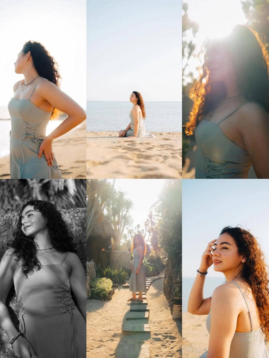 Photoshoot Sahila Hisyam saat liburan di Lombok