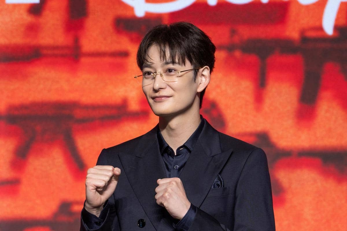 Masaki Okada di konferensi pers A Shop for Killers 2