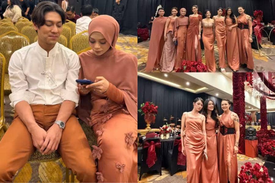 Inspirasi Baju Kondangan ala Tamu Akad Nathalie Holscher, Anggun!