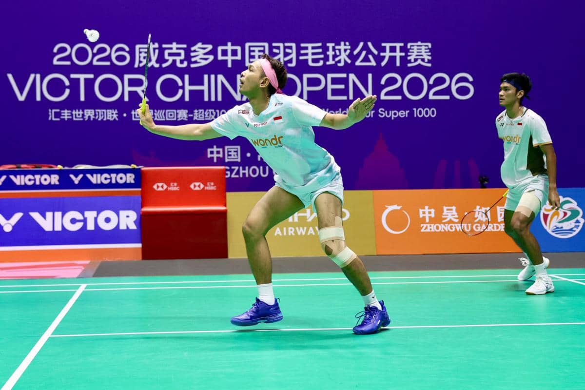 Ganda putra Indonesia, Fajar Alfian/Muhammad Shohibul Fikri melaju ke 16 besar China Open 2026 (dok./PP PBSI)