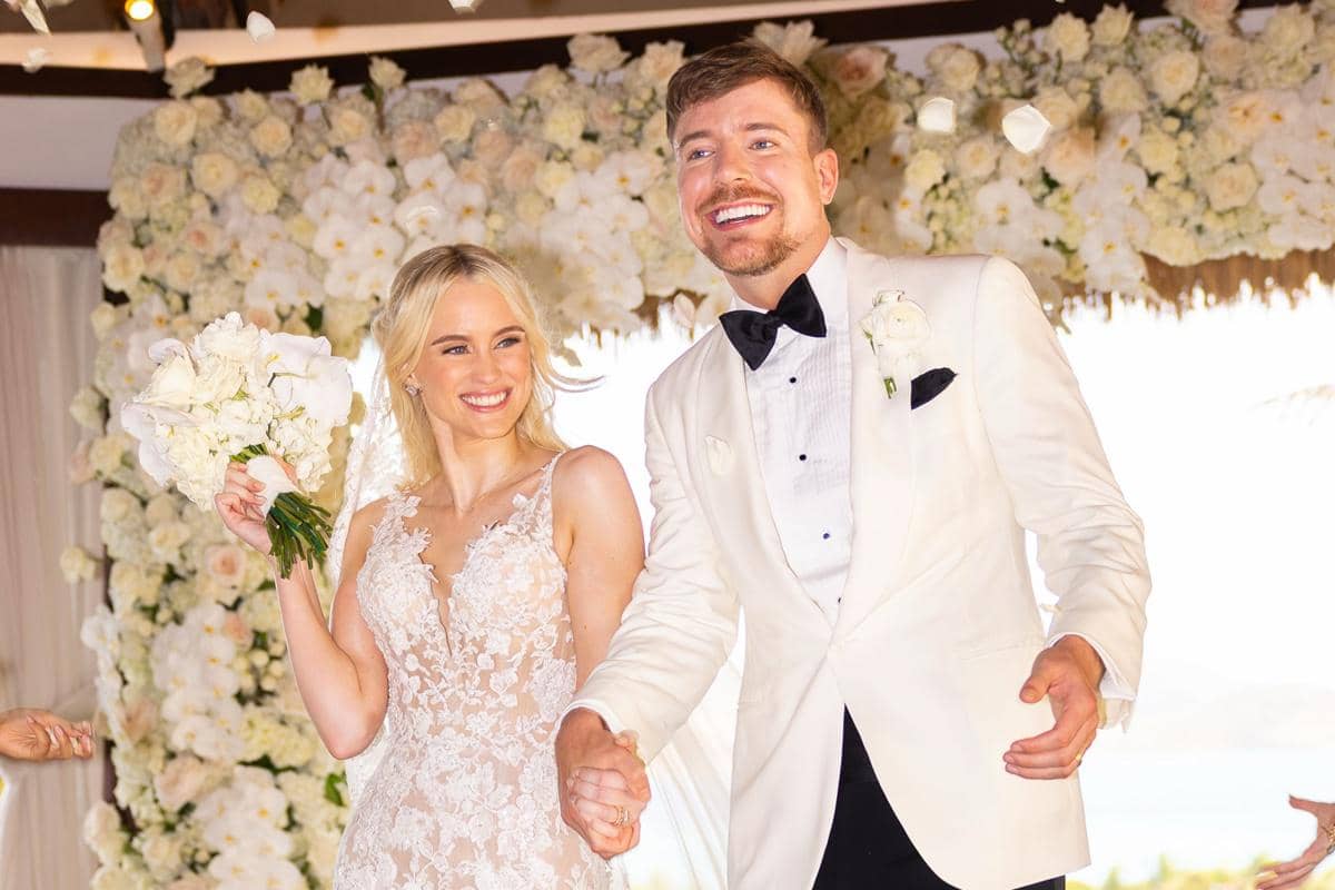 Potret Pernikahan MrBeast dan Thea Booysen, Gelar Pesta Seminggu