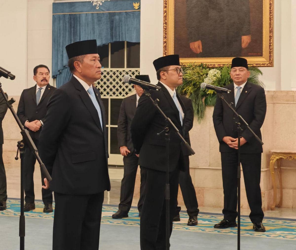 Pelantikan Donny Ermawan sebagai Gubernur URI di Istana Negara, Jakarta, Rabu (22/7/2026).