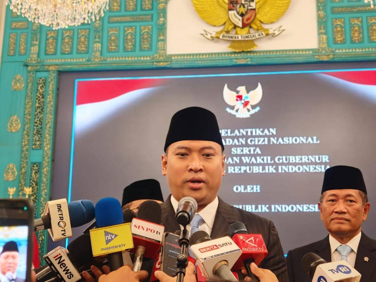 Kepala BGN, Sudaryono di Istana Negara, Jakarta, Rabu (22/7/2026). 