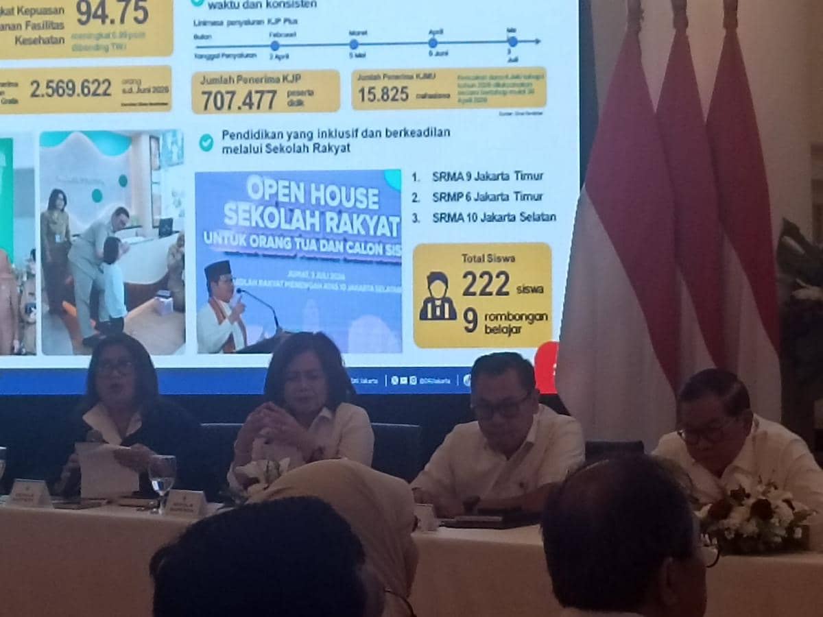 Gubernur DKI Jakarta Pramono Anung dalam Jakarta Budget Talks di Balai Kota, Rabu (22/7/2026). 