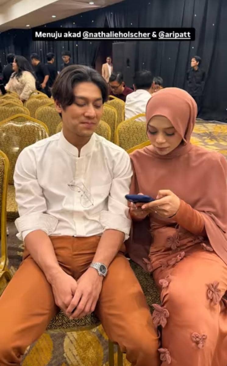Inspirasi Baju Kondangan ala Tamu Akad Nathalie Holscher (instagram.com/rizkybillar)