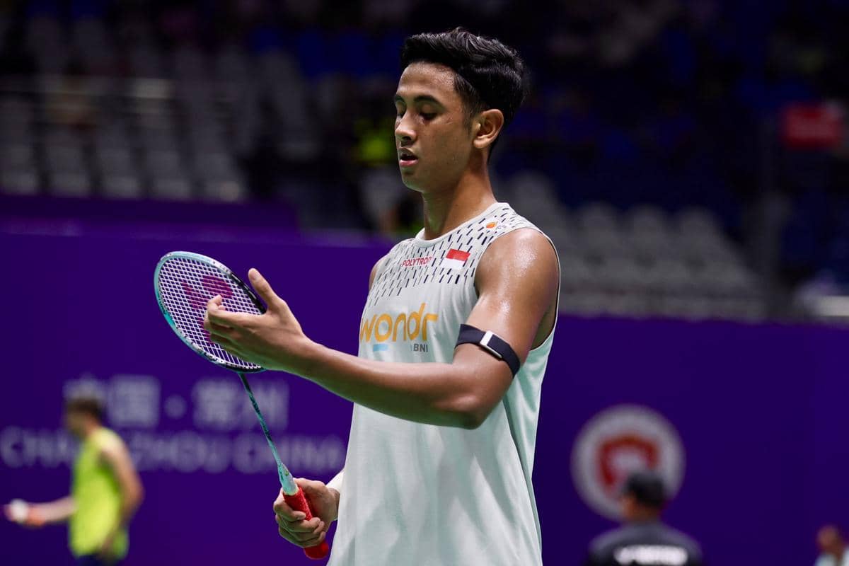 Alwi Farhan kandas di 32 besar China Open 2026. 