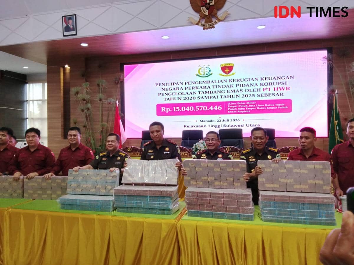Kejati Sulawesi Utara Pamerkan Rp 15 Miliar dari Kasus Korupsi PT HWR
