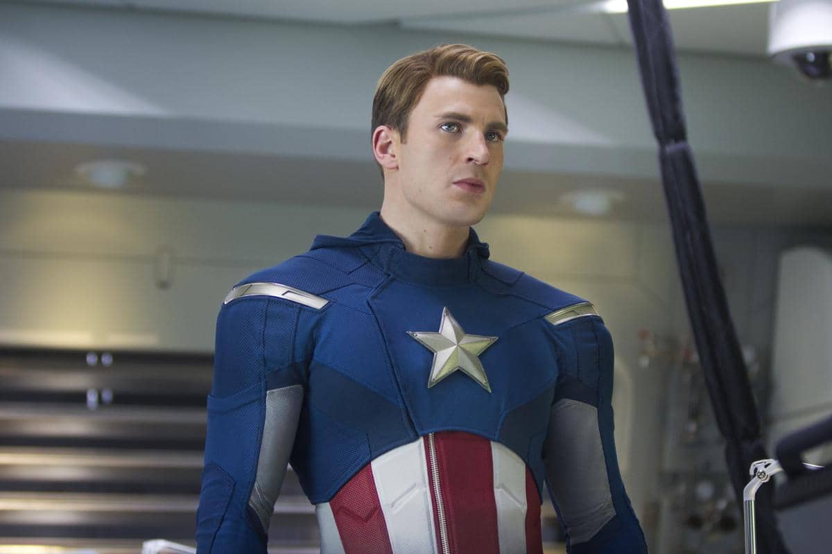 Chris Evans dalam film The Avengers