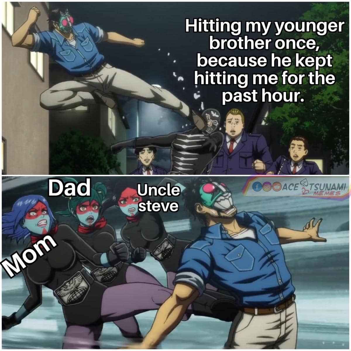 meme anime tentang saudara kandung