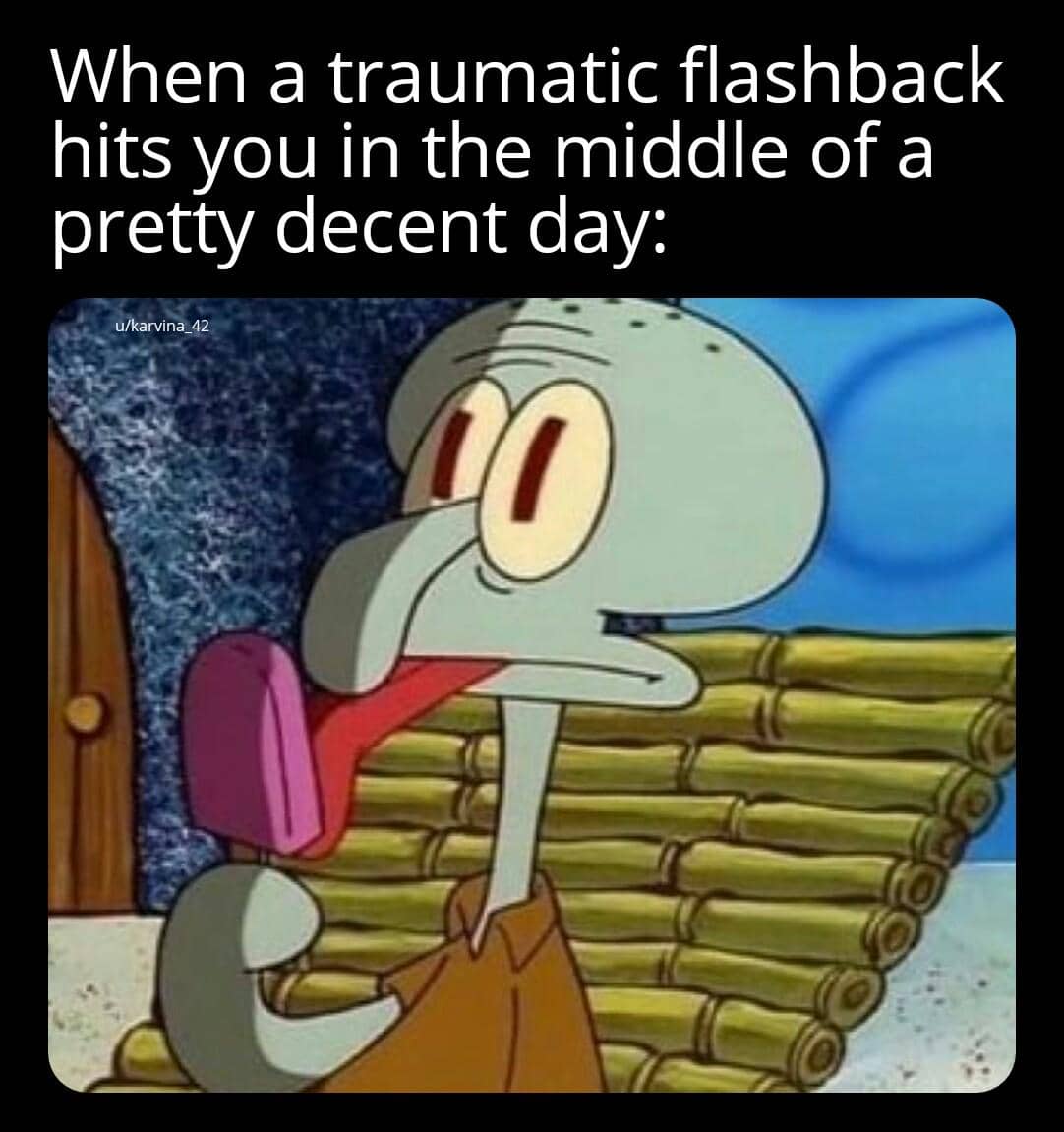 meme SpongeBob tentang tekanan batin