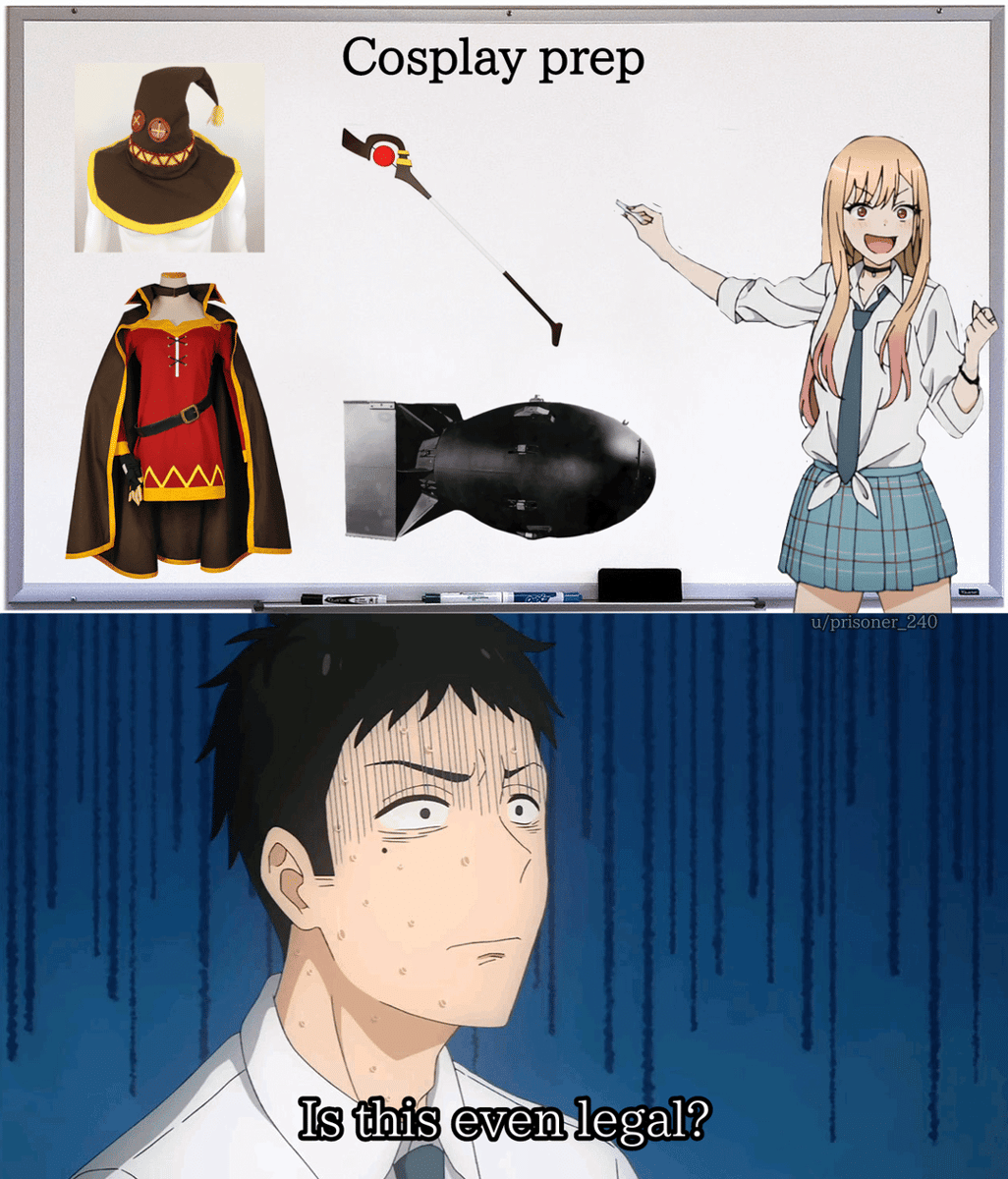 meme anime tentang cosplay