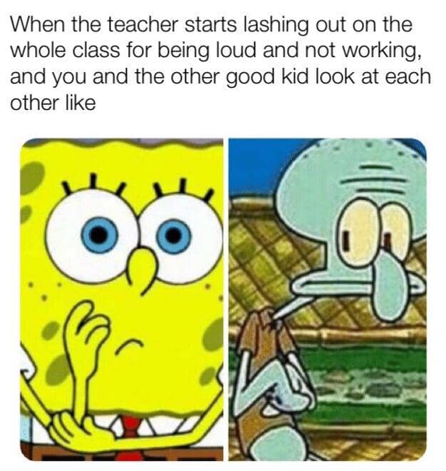 meme SpongeBob tentang tekanan batin