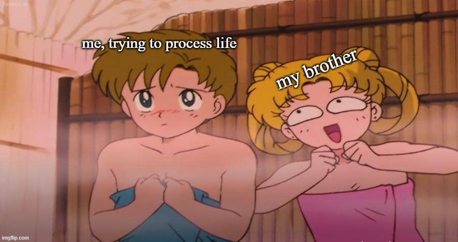 meme anime tentang saudara kandung