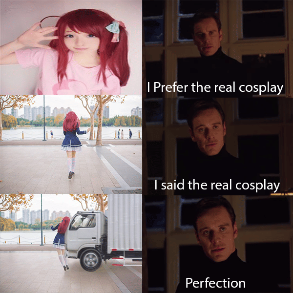 meme anime tentang cosplay