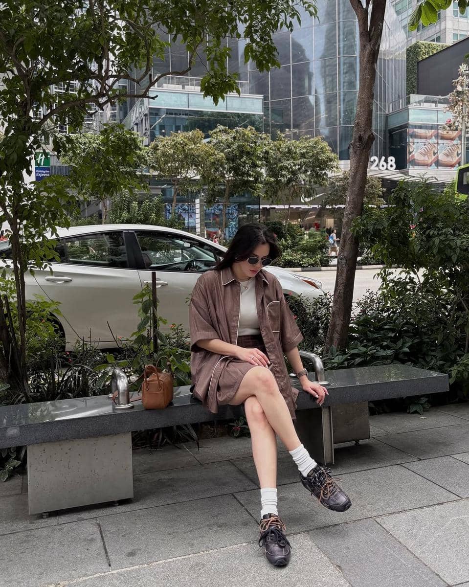 referensi outfit one set ala Alice Norin 