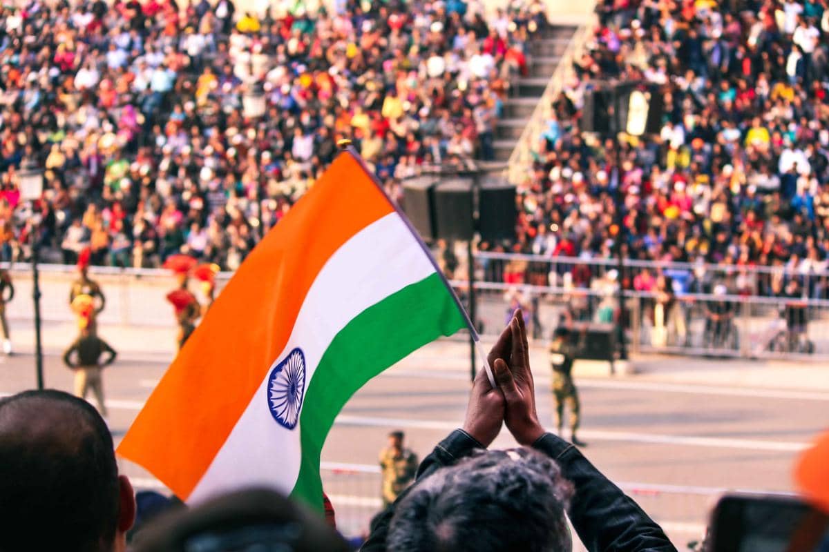 bendera India.
