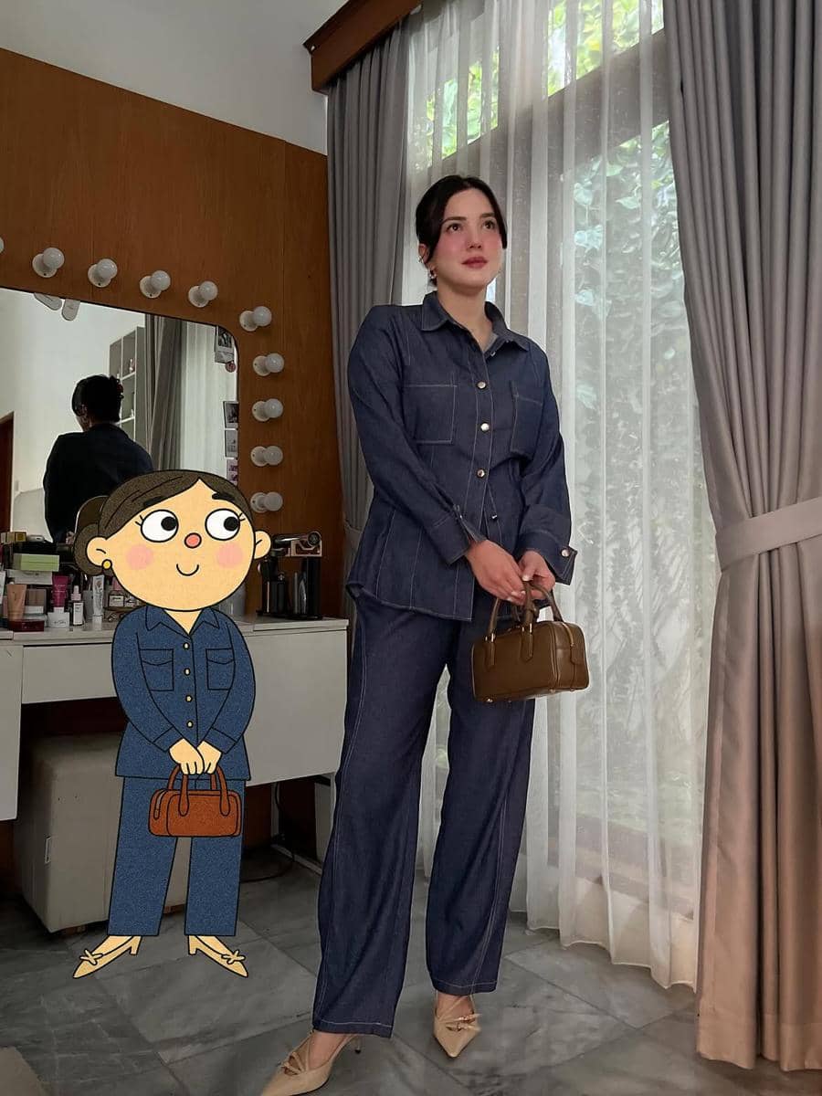 referensi outfit one set ala Alice Norin 