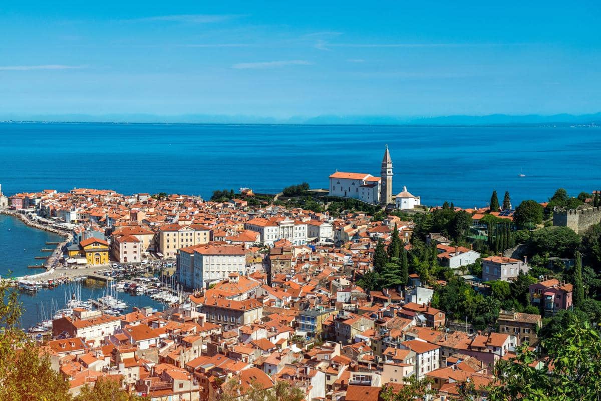 Musim panas di Piran, Slovenia