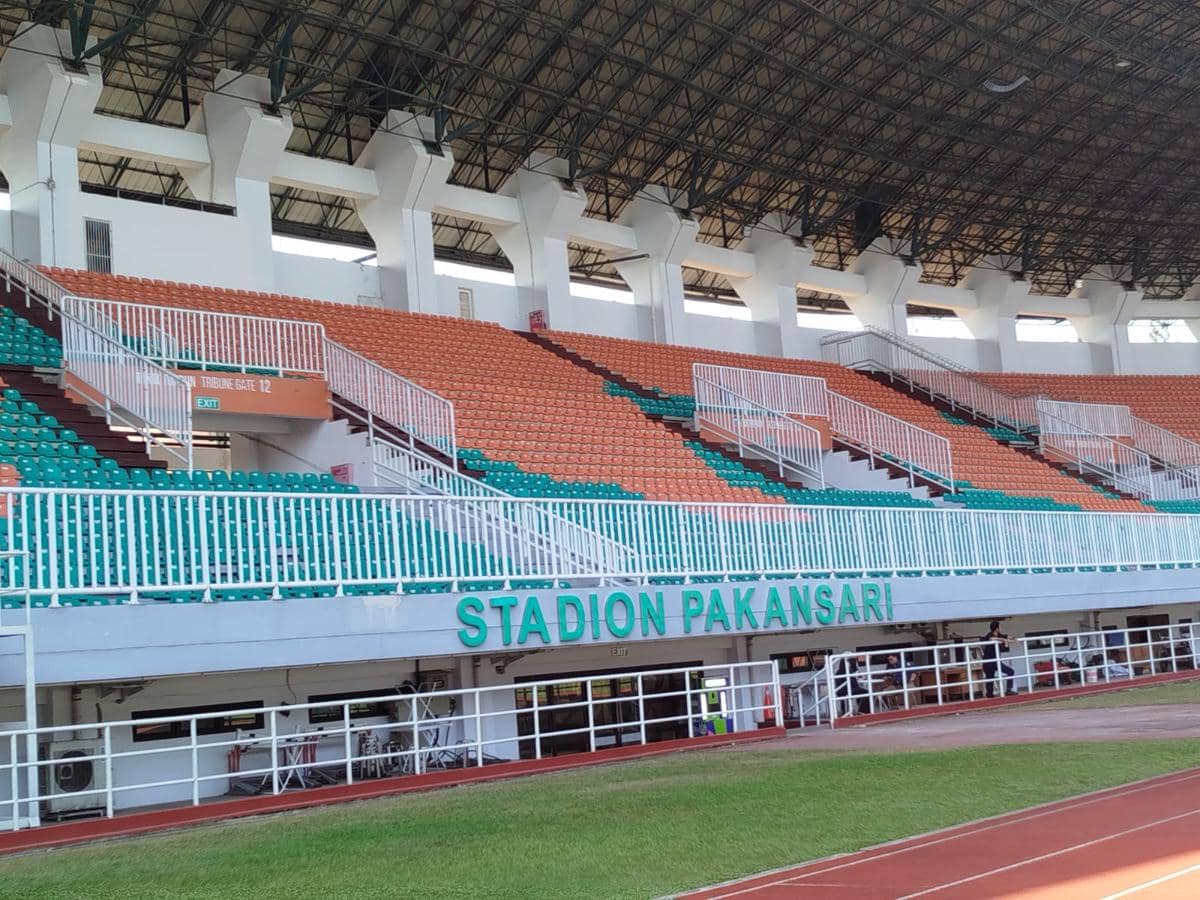 Potret Stadion Pakansari jelang Piala AFF 2026.