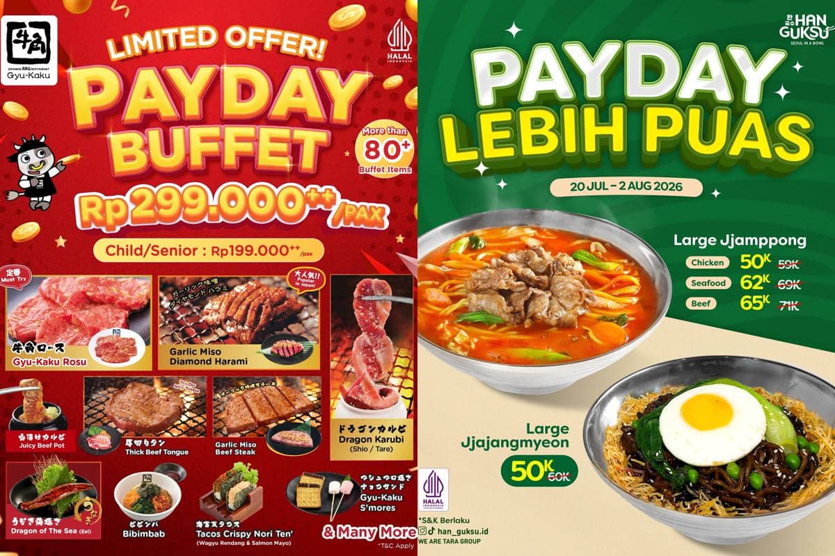 Promo Makanan dan Minuman Gajian Juli 2026, Cuan Terus!