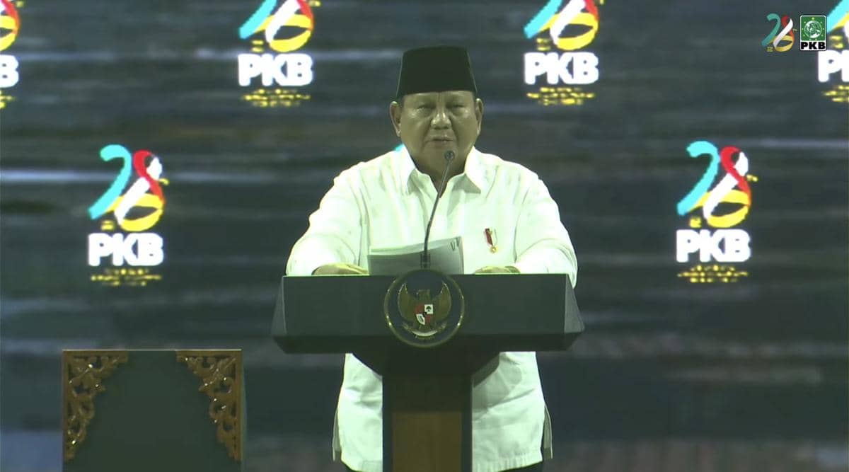 Di Harlah PKB, Prabowo Terharu Para Kader Pakai Kaos Prabowonomics