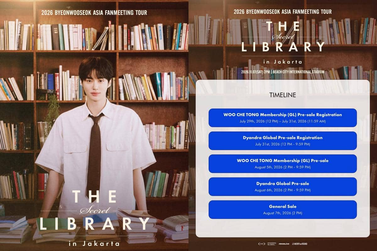 Jadwal War Tiket Fan Meeting Byeon Woo Seok The Secret Library di Jakarta