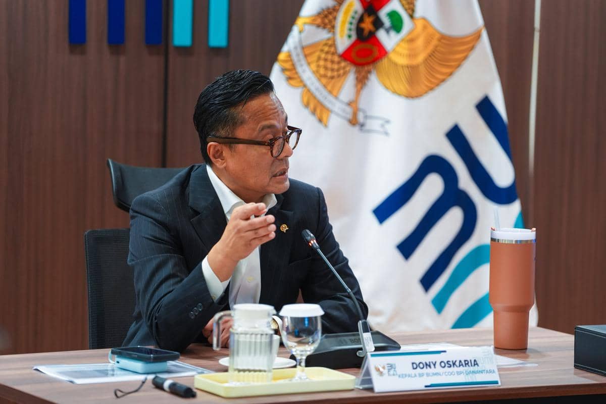 Kepala Badan Pengaturan Badan Usaha Milik Negara (BP BUMN) sekaligus Chief Operating Officer (COO) Danantara, Dony Oskaria.