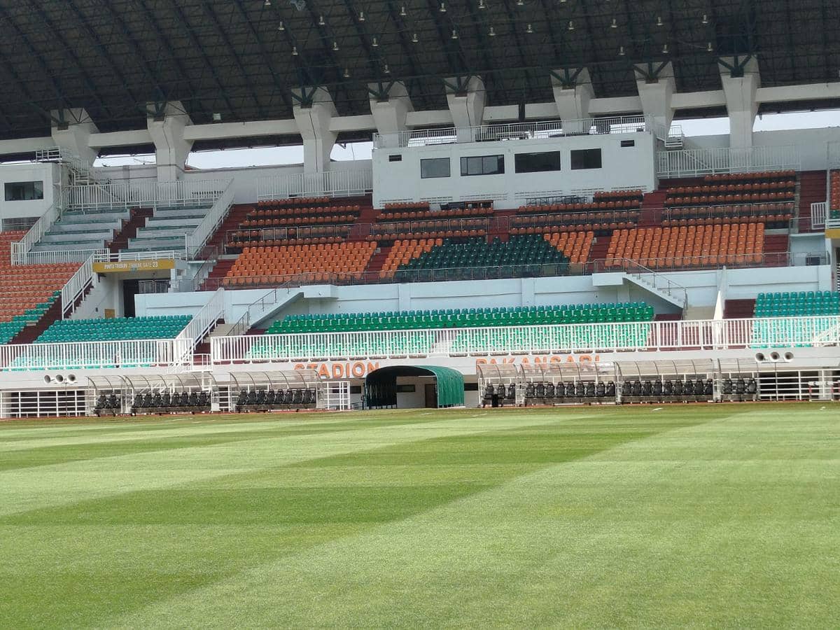Potret Stadion Pakansari jelang Piala AFF 2026.