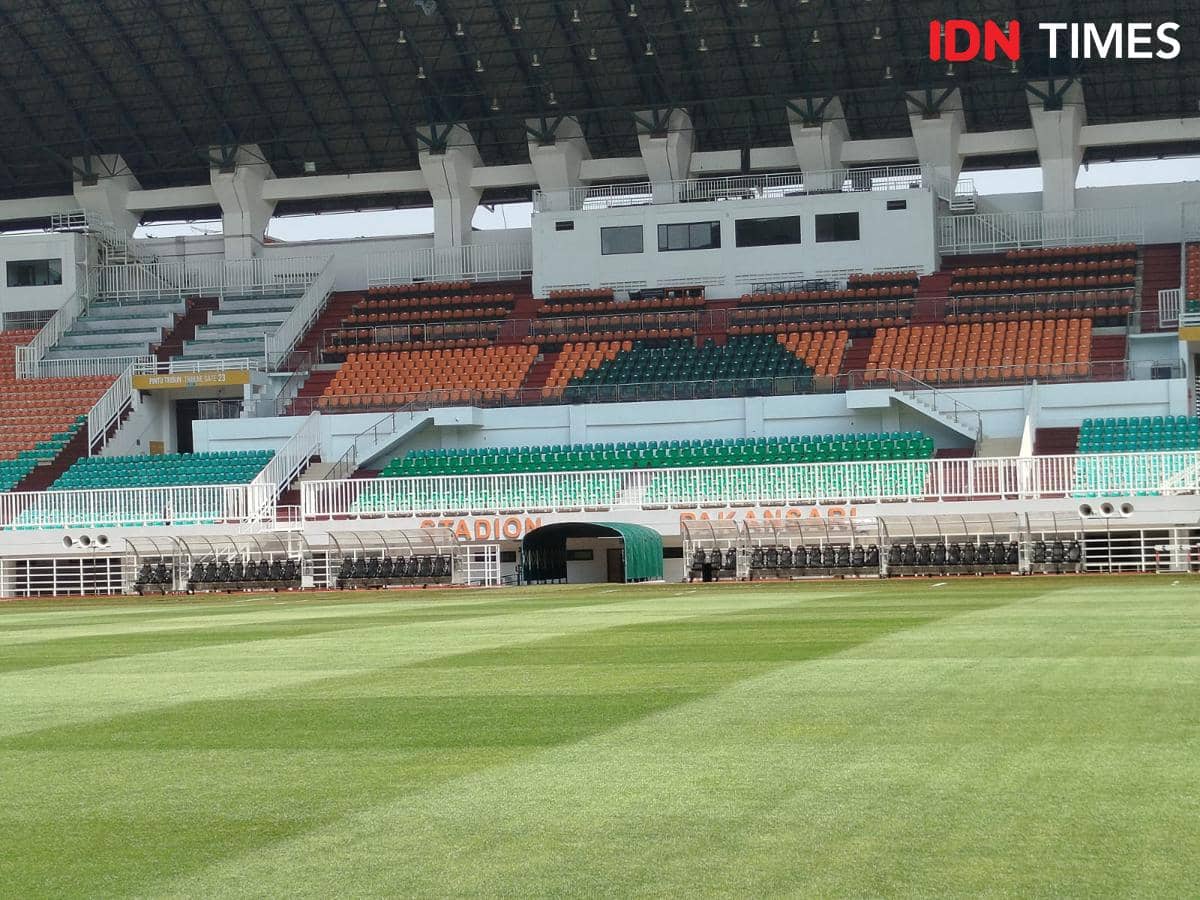 Potret Stadion Pakansari jelang Piala AFF 2026.