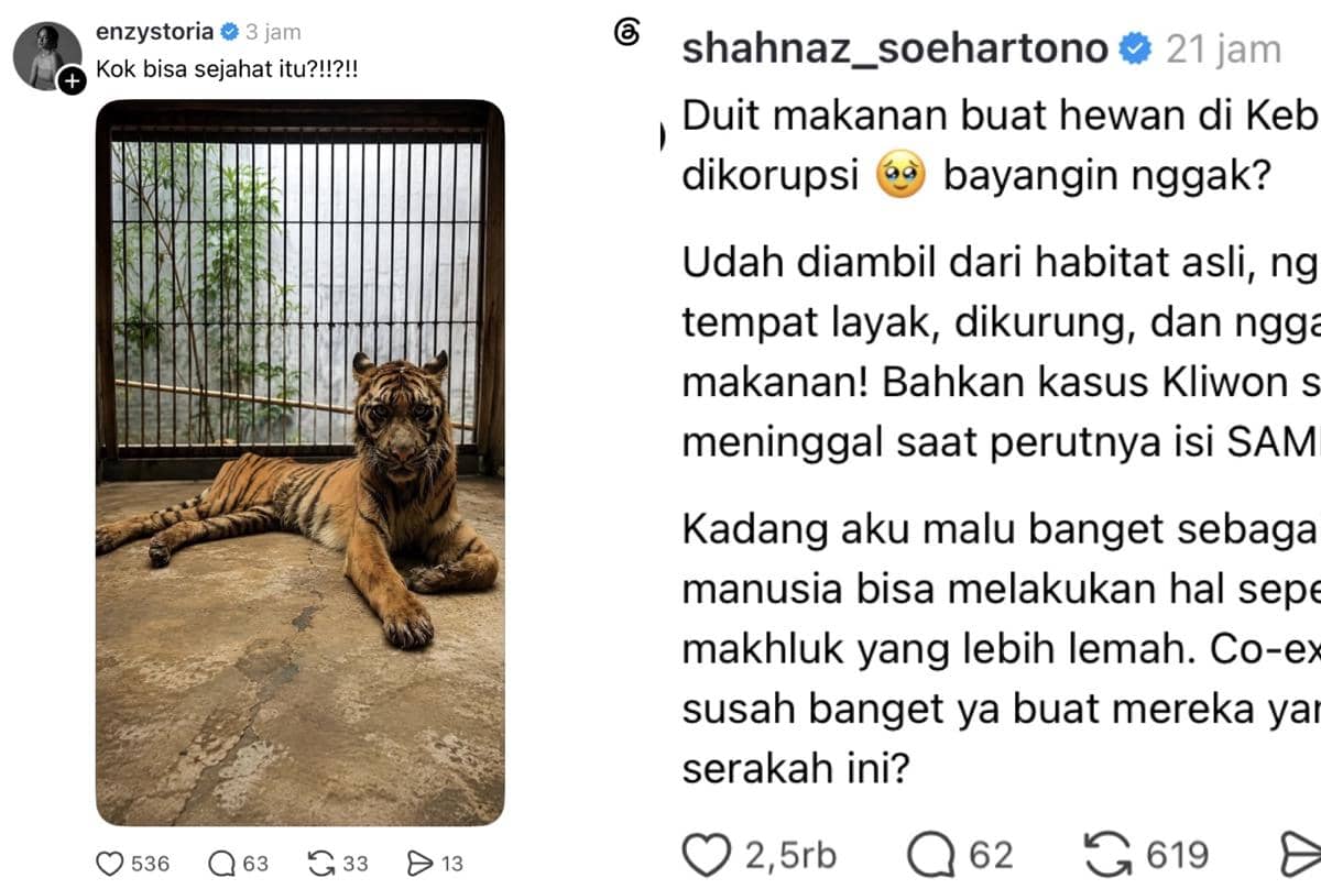 Sederet Artis yang Soroti Kasus Dugaan Korupsi Dana Pakan Satwa di KBS