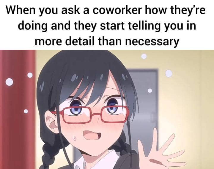 meme anime tentang rekan kerja