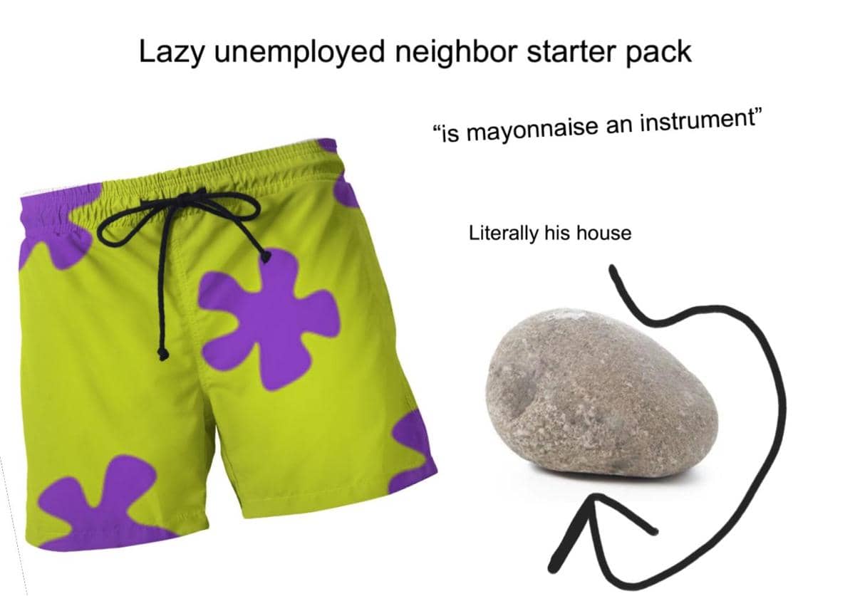 8 Meme SpongeBob tentang Pengangguran, Ada Starter Pack-nya?
